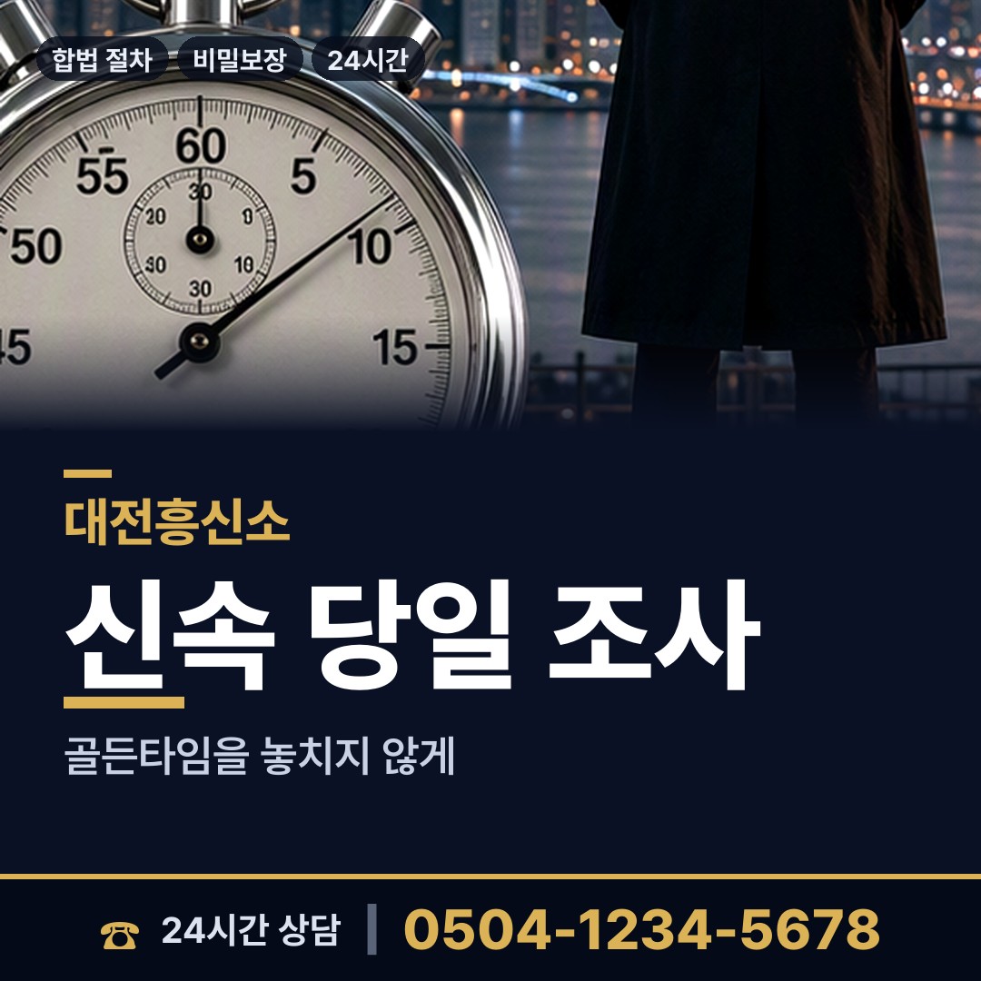 대전 도안동 탐정사무소비용 상담 안내