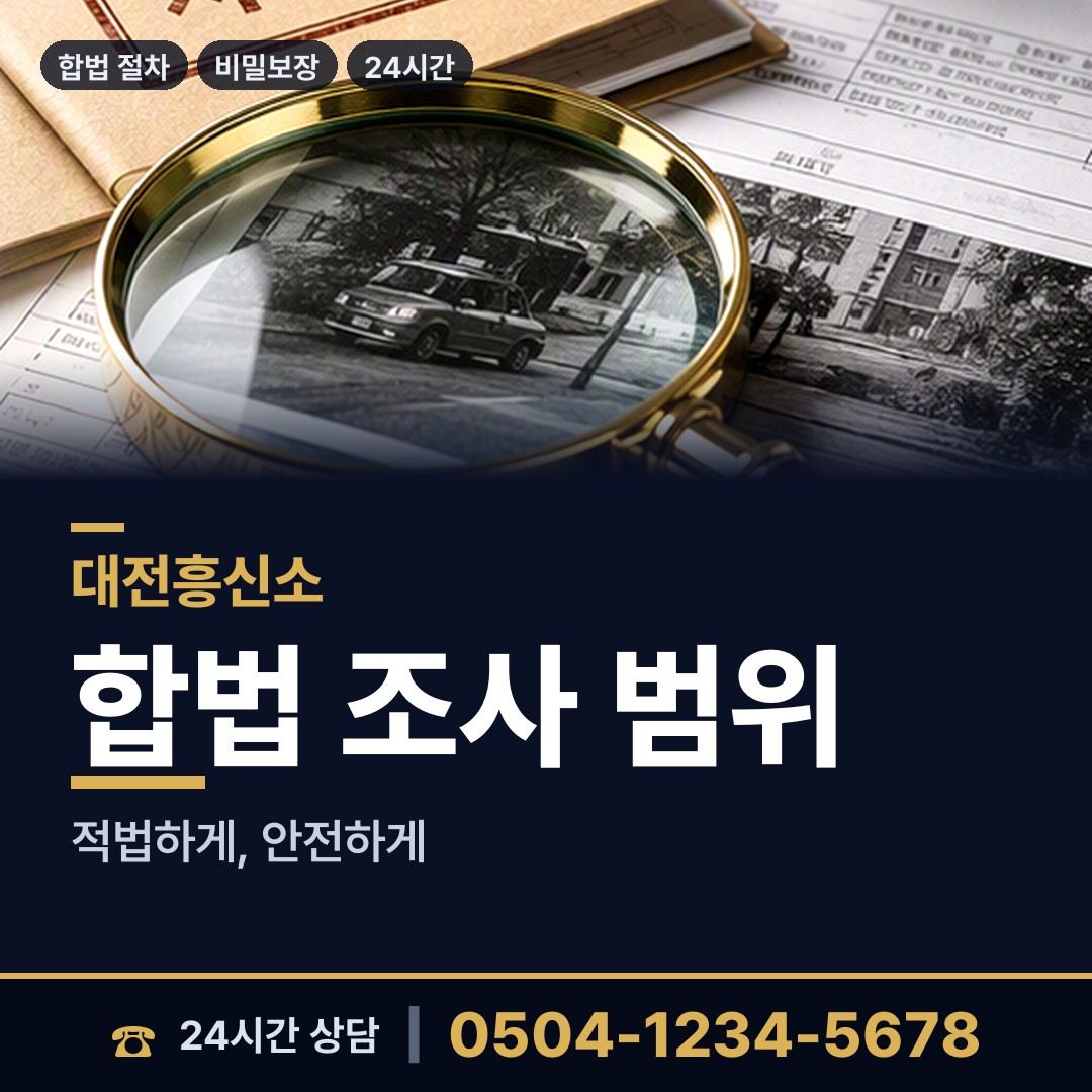 대전 도안동 외도탐정 상담 안내